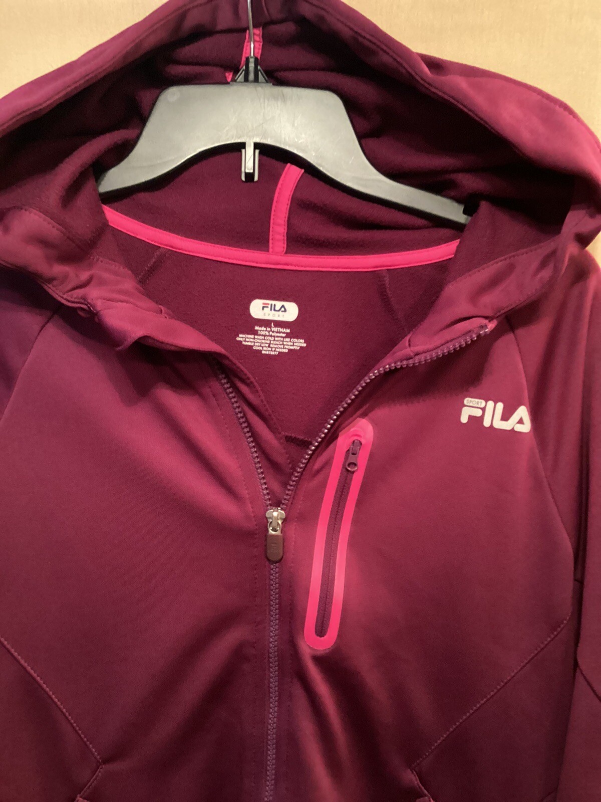fila sport giacca con cappuccio e cerniera completa