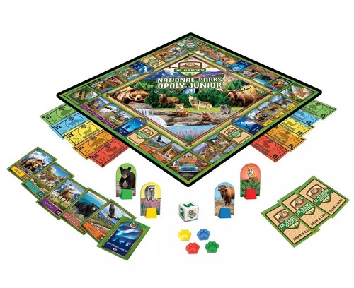 MasterPieces National Parks Opoly Junior - Junior Ranger - 2024 edition for Kids - Picture 2 of 4