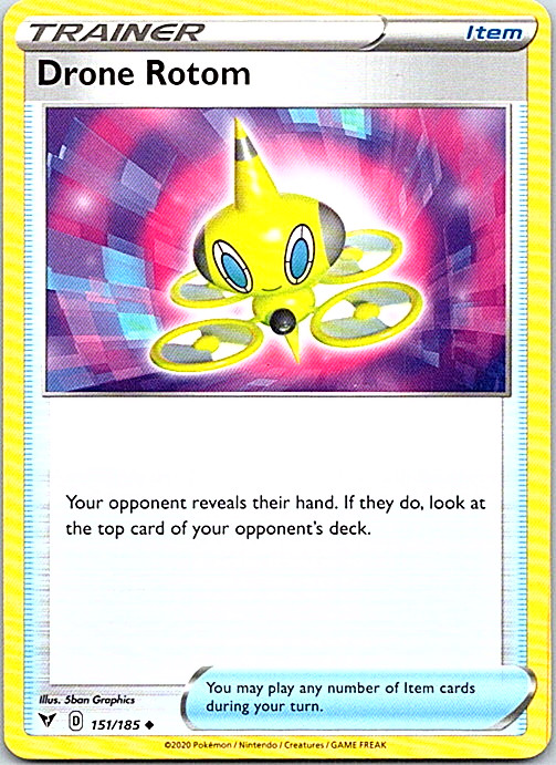 Drone Rotom 151/185 Regular Pokemon Vivid Voltage Light Play