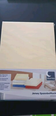 Dormia Jersey Spannbetttuch 90x190 cm gelb NEU