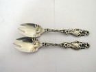 Set of 2 Gorham Whiting Lily Sterling Silver Icecream Forks