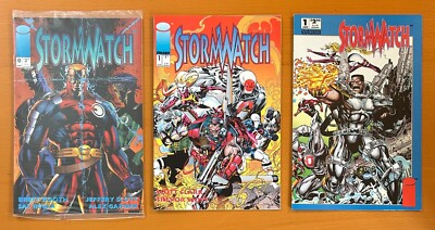 Stormwatch #0 & #1 + Sourcebook (image 1993) 3 x comics
