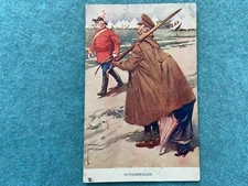 Out Generalled Vintage Military Postcard