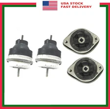 Set 4PCS Engine Motor & Transmission Mount For Audi A4 A6 Quattro 2.8L 3.0L