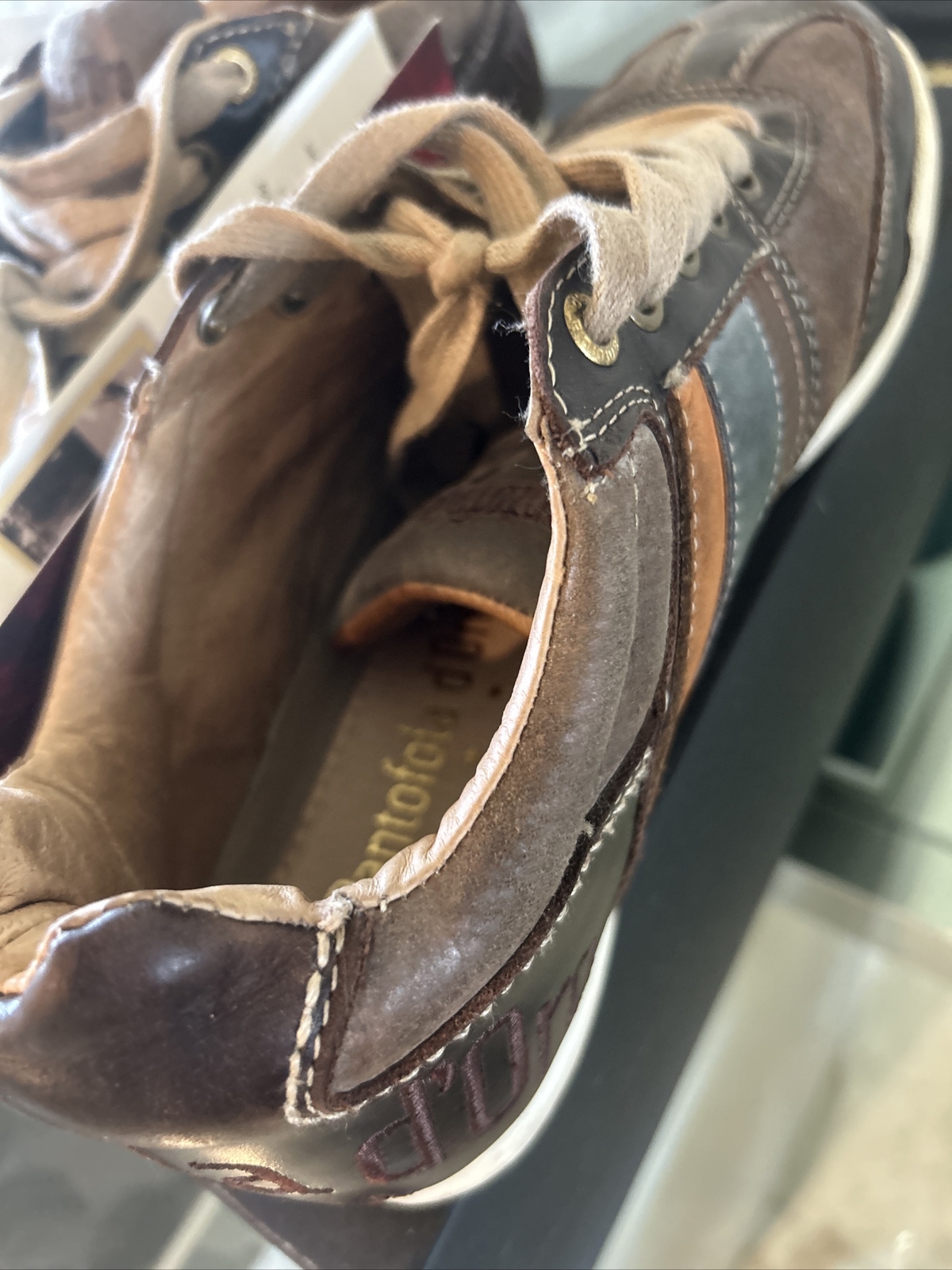 PANTOFOLA D’ORO scarpe uomo pelle Us taglia 8 5