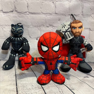 MARVEL Spiderman Black Panther Avengers Thor Plush Figures