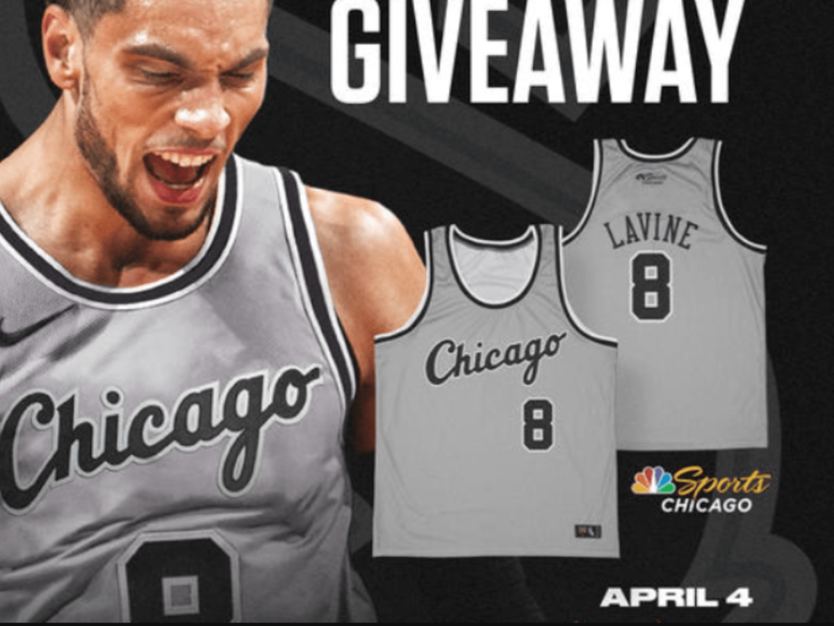 2023 Chicago Bulls Zach LaVine White Sox Basketball Jersey New SGA