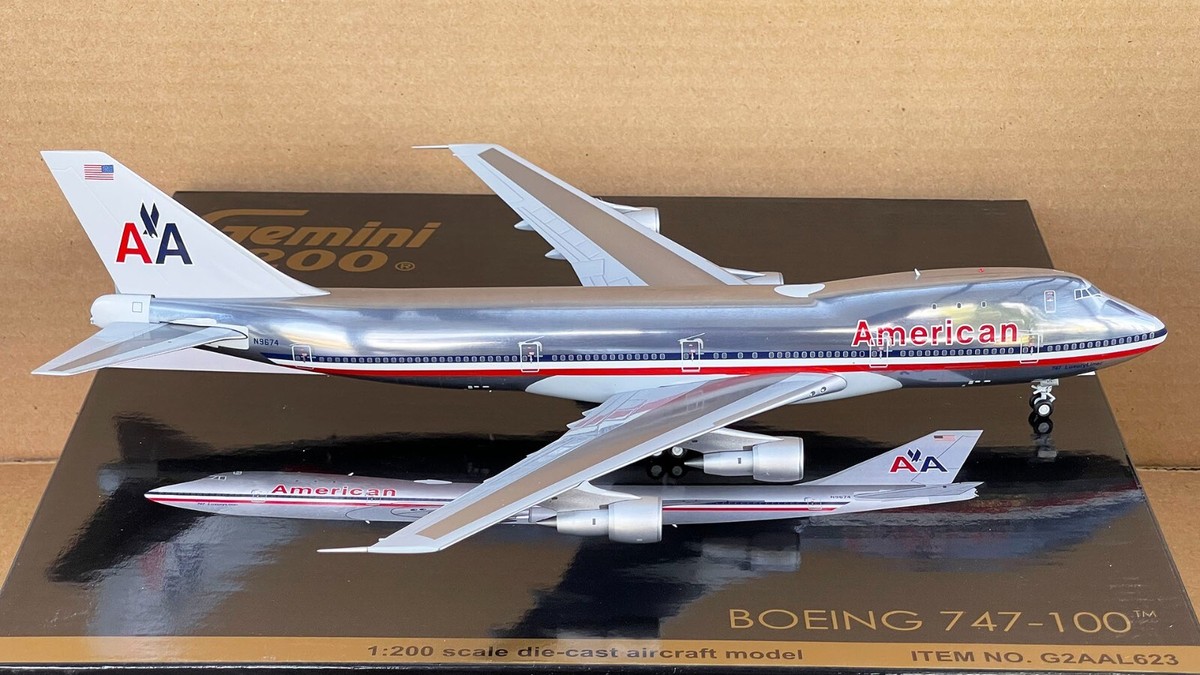 American Airlines Boeing 747-100 N9674 Gemini Jets G2AAL623 American Airlines Boeing 747-100 N9674 Gemini Jets G2AAL623