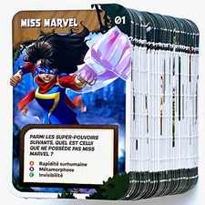 Lot complet de 108 cartes Marvel album Explore l'Univers avec Groot Leclerc 2024