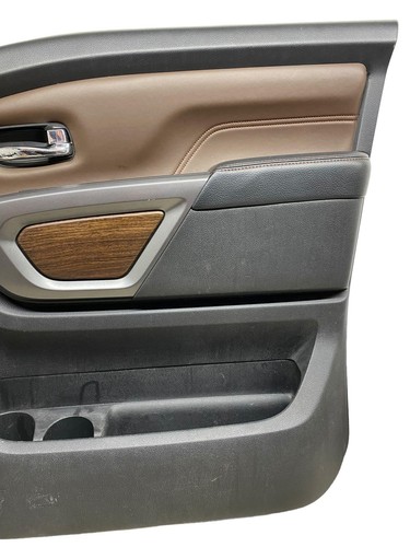 2016-2018 NISSAN TITAN XD PLATINUM RESERVE FRONT RIGHT INNER DOOR PANEL *NOTE* - Picture 6 of 14