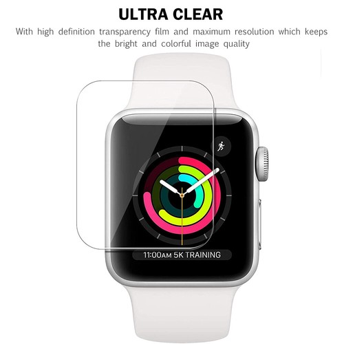 For Apple Watch Series 7 8 9 45mm/41mm Tempered Glass Screen Protector+Soft Case - Picture 7 of 9