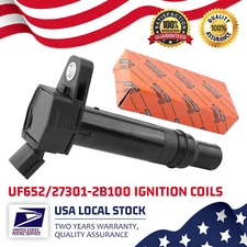 1x Brand New Ignition Coil UF652 For 2012-2017 Hyundai Veloster 1.6L 27301-2B100