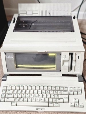 VTG Brother WP-75 Word Processor Computer Typewriter Amber Screen Tested/LightUp
