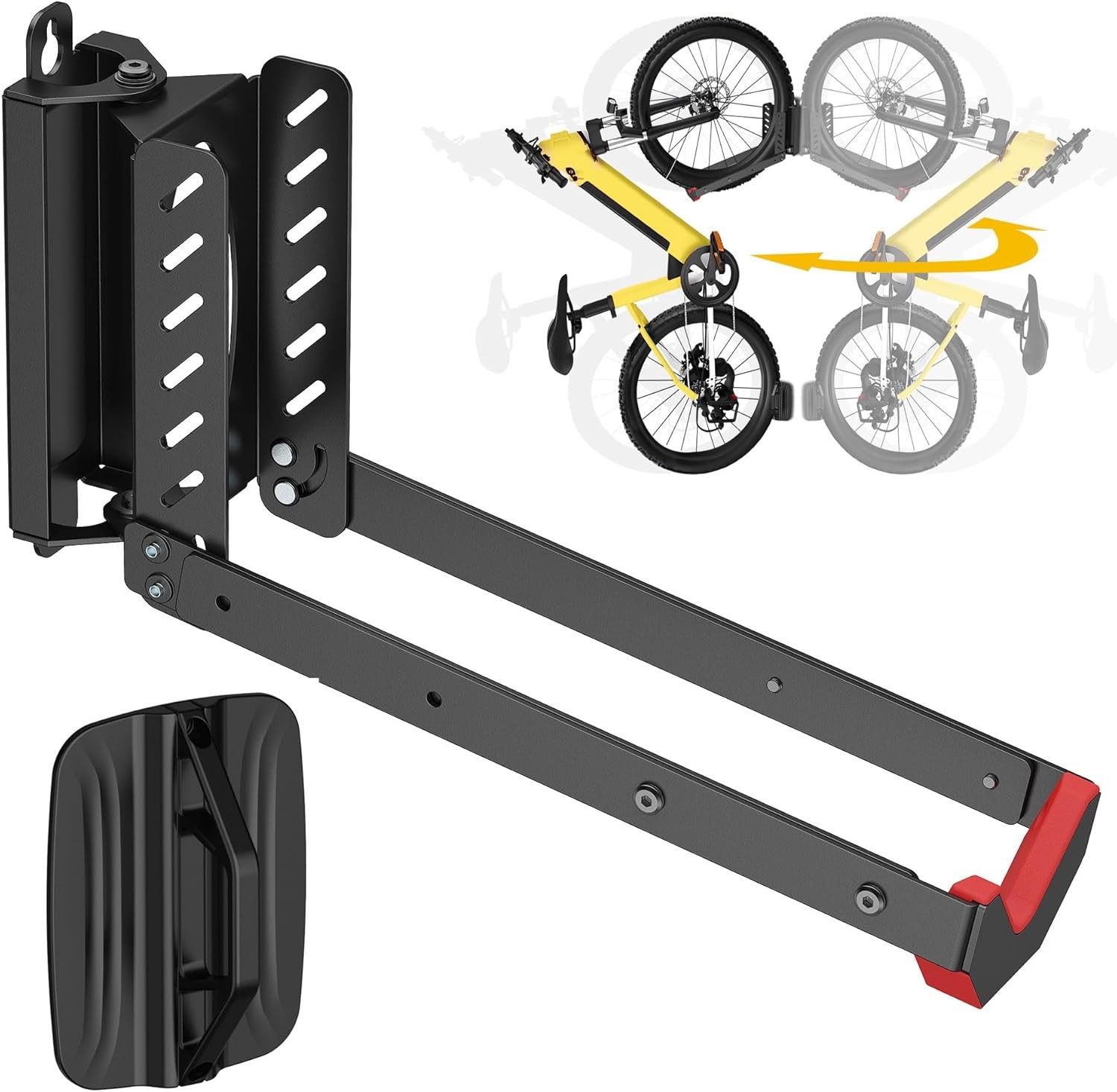 Support mural pour vélo pliable Mimoke pour gagner de la place dans votre garage