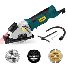 Mini Circular Saw, 4.8A Electric Circular Saws Corded with Laser Guide, 4000R...