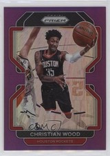 2021-22 Panini Prizm Purple Prizm 97/99 Christian Wood #112 9p5