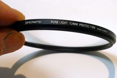 Promaster Pure Light UV 72 mm Lens Filter Low Profile thin for wide angle lenses