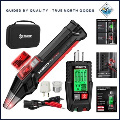 GFCI Outlet Tester and Circuit Breaker Finder with Clear LCD Screen for Easy Use