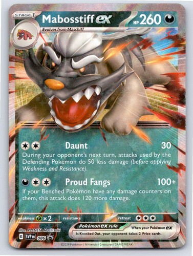 POKEMON MABOSSTIFF EX SCARLET & VIOLET PROMO 086 HOLO PROMO NM
