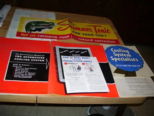 1949 Zerone Zerex  Vintage Car Antifreeze Advertising Books & Paper Sign