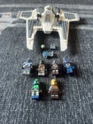 Lego Star Wars Mandalorian Fang Fighter And 6 Mandalorian Mini Figs Lot