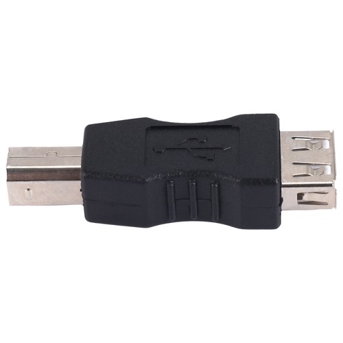 3X(USB printer adapter type A female - type B male black silver tone T9H3)2102 - Afbeelding 2 van 6