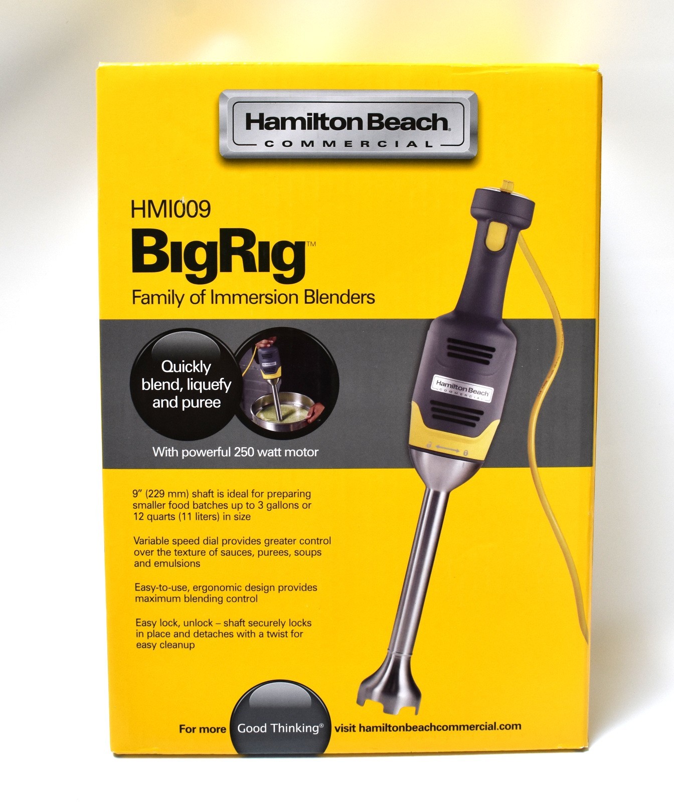 Hamilton Beach Commercial HMI009 BigRig Compact Immersion Blender, Up to 3 gal.