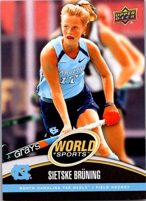 Sietske Bruning 2025 Upper Deck World of Sports #151 North Carolina Tar Heels