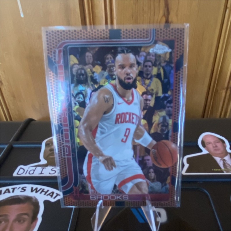 2025 Topps Chrome Dillon Brooks #70 Houston Rockets NBA Basketball Card