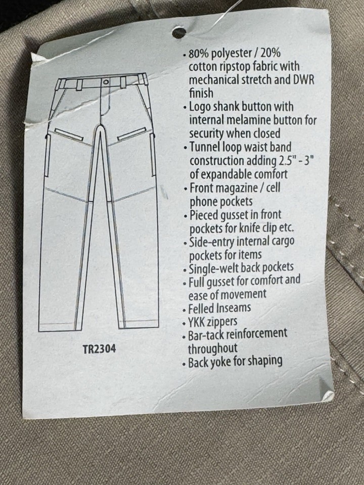 GALLS Field Operative Mens Khaki Cargo Pants New With Tags Size 38 ...