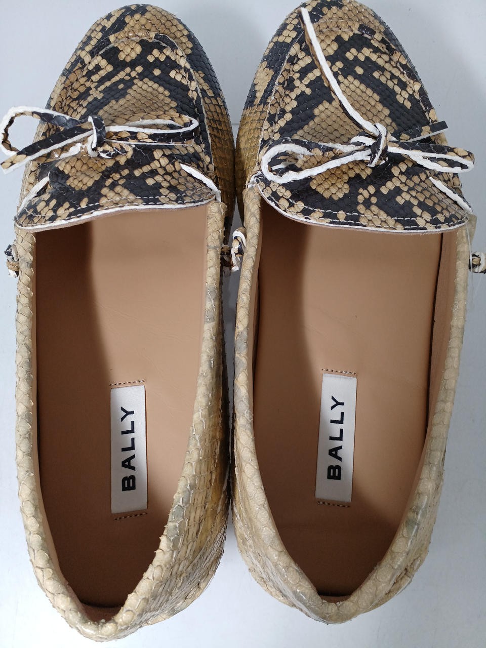 Bally Python Pattern Beg 25.5Cm Driving Shoes FQP… - image 4