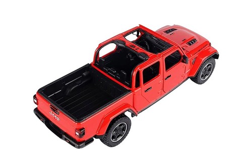 2021 Jeep Gladiator Rubicon Open Top 1/27 Scale Diecast Car Model - Motormax RED - Picture 7 of 7