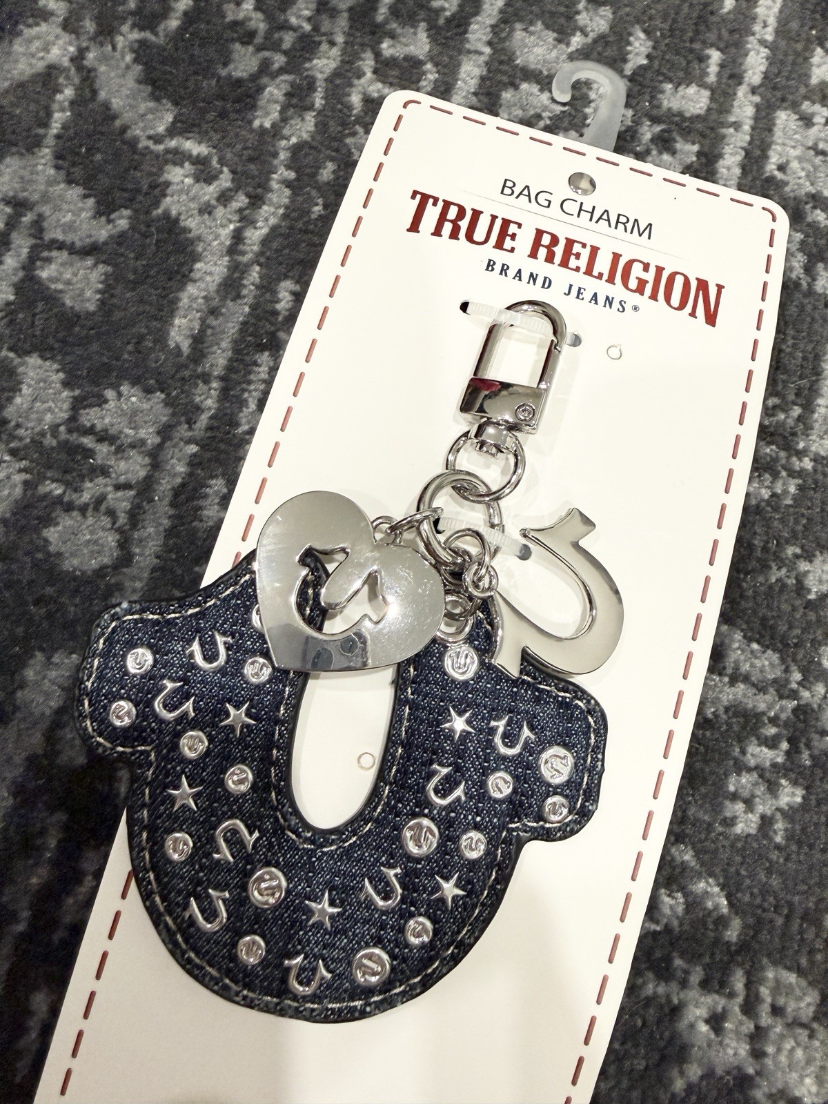 True Religion Buddha Mini Tote Bag Charm