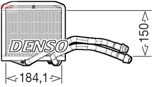Für DENSO DRR09102 Heat Exchanger, interior heating DRR09102 Heater fits: ABART - Bild 5