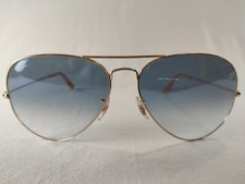Ray-Ban RB3025 Aviator Large Metal 62mm 001/3F Gold Blue Gradient Oversized