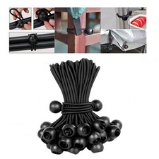 100 St&uuml;ck Zelt-Bungeeball-Stretchschn&uuml;re 6 Zoll f&uuml;r Canopy Tarp Straps Zelt