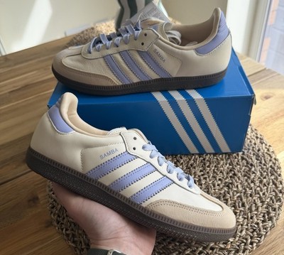 Adidas Samba OG W Cream White Violet | Größe UK 5,5 | JI2678 | Schneller Versand  
