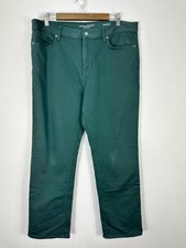 Banana Republic Traveler Pants 36x30 Green Slim Stretch Preppy Quiet Luxury