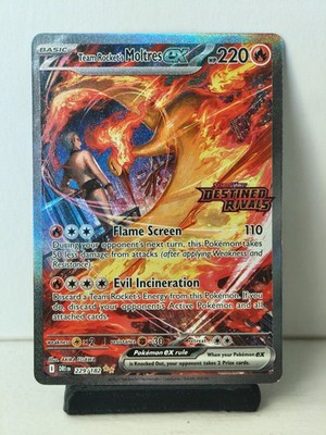 Pokemon Team Rocket's Moltres ex -  Destined Rivals Stamped Promo 229/182