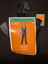 NWT Boys Black Knight Child Halloween Costume Size Medium- Target