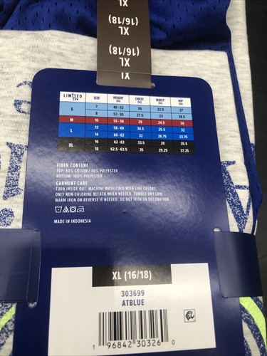 Limited Too Girls Active Dolphin Short Set Size XL 16/18 Blue New * - Picture 4 of 4