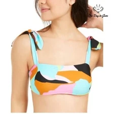 Hula Honey Floral Camo Bikini Top Size S