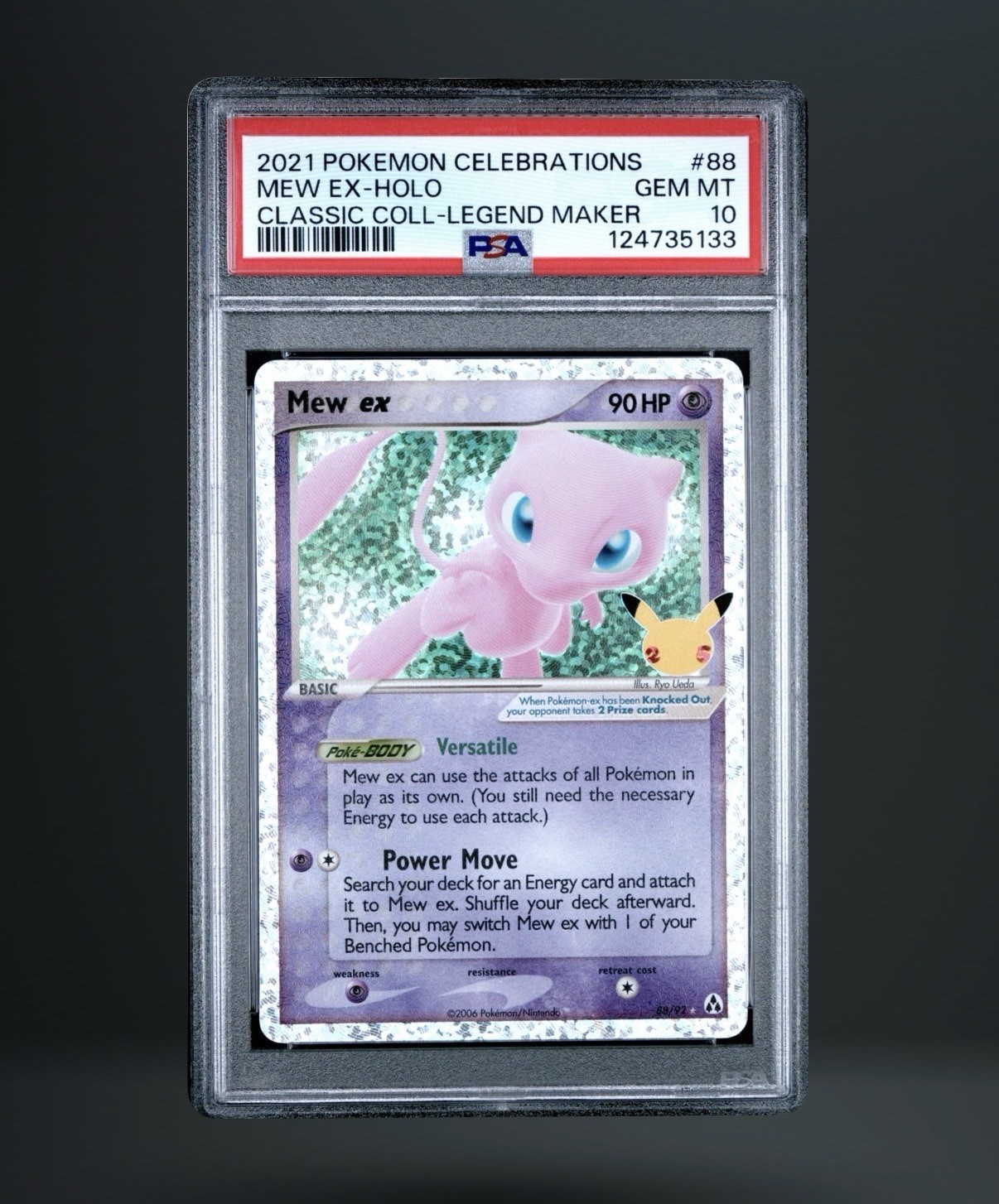 Pokemon Holo Mew front