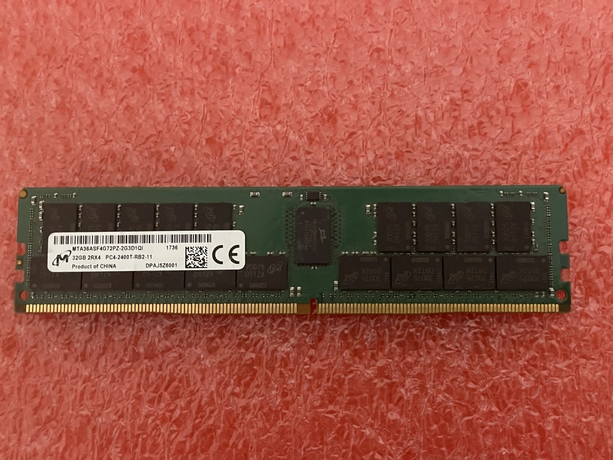 25+ PC4-19200 (DDR4-2400) Bus Speed Server RAM 32 GB Capacity per