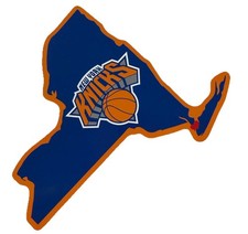 New York Knicks NY Home State Decal Sticker Car Window NBA Decals Rico 5.5  x5.5  