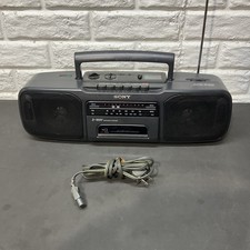 Sony CFS-200 Stereo FM/AM Radio Cassette Recorder Boombox for Parts or Repair