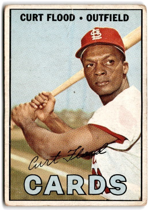 1967 Topps Curt Flood #245 Cardinals 