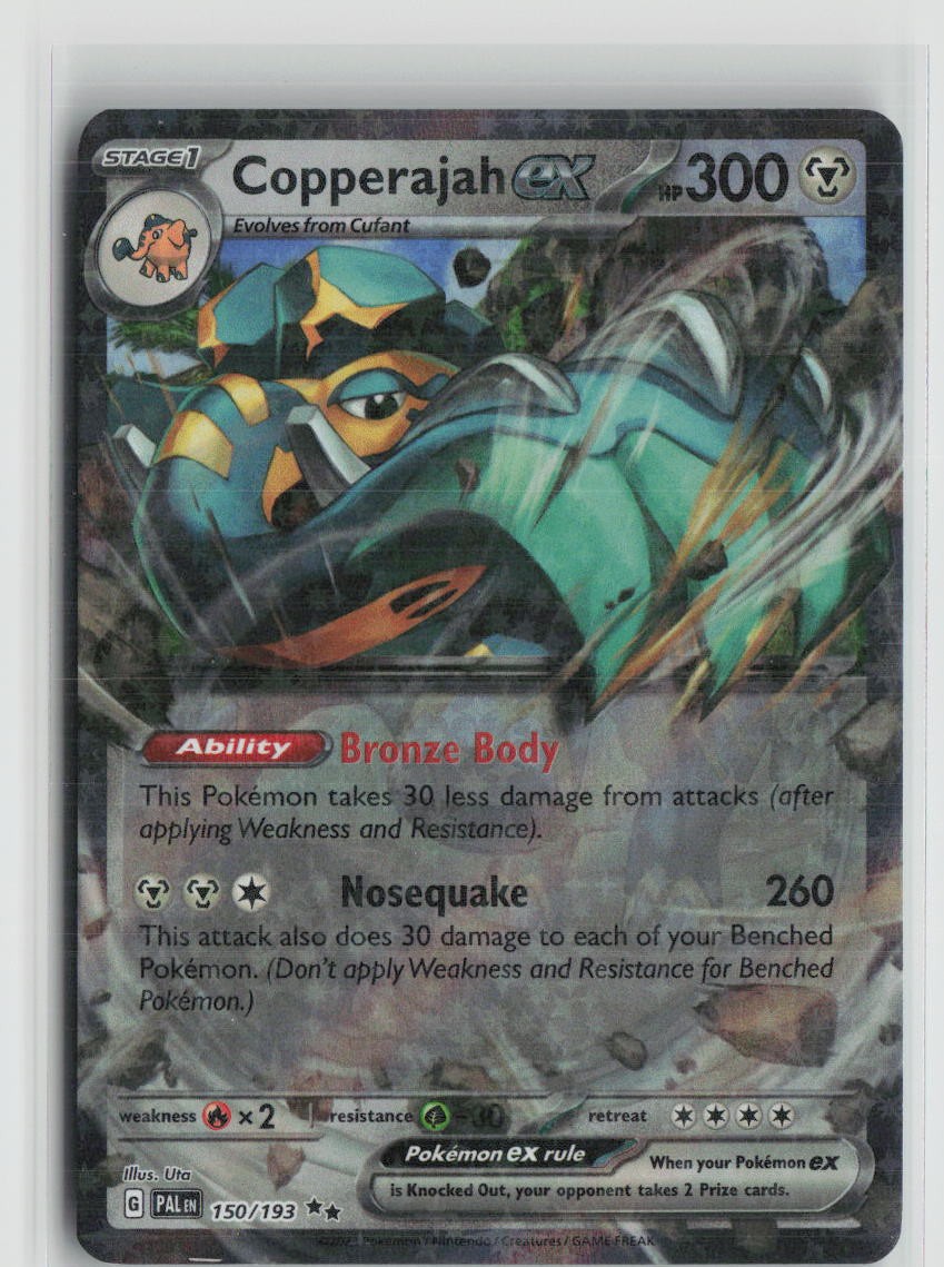 Copperajah ex150/193PokemonPaldea EvolvedDouble RareHolofoilNM
