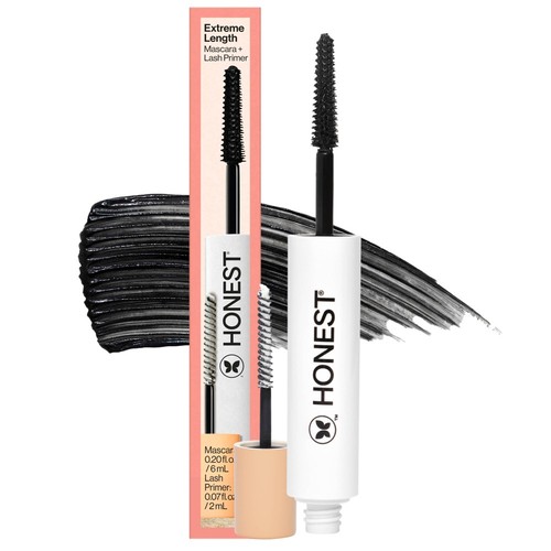 Honest Beauty Extreme Length 2-in-1 Mascara & Lash Primer - Paraben-Free,