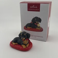 Hallmark Keepsake 2025 Puppy Love Long-Haired Dachshund Ornament